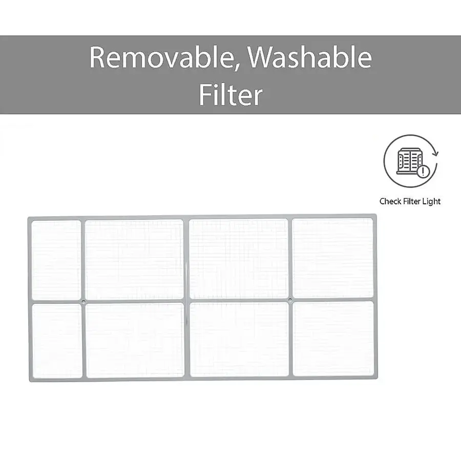 Alt View 23. LG - 450 Sq. Ft. 10,000 BTU Dual Inverter Smart Window Air Conditioner - White.