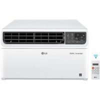 LG - 1,440 Sq. Ft. 23,500 BTU Smart Window Air Conditioner - White - Front_Zoom