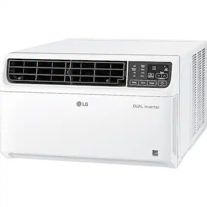Front. LG - LG - 23,500 BTU DUAL Inverter 230V Smart Window Air Conditioner - White.