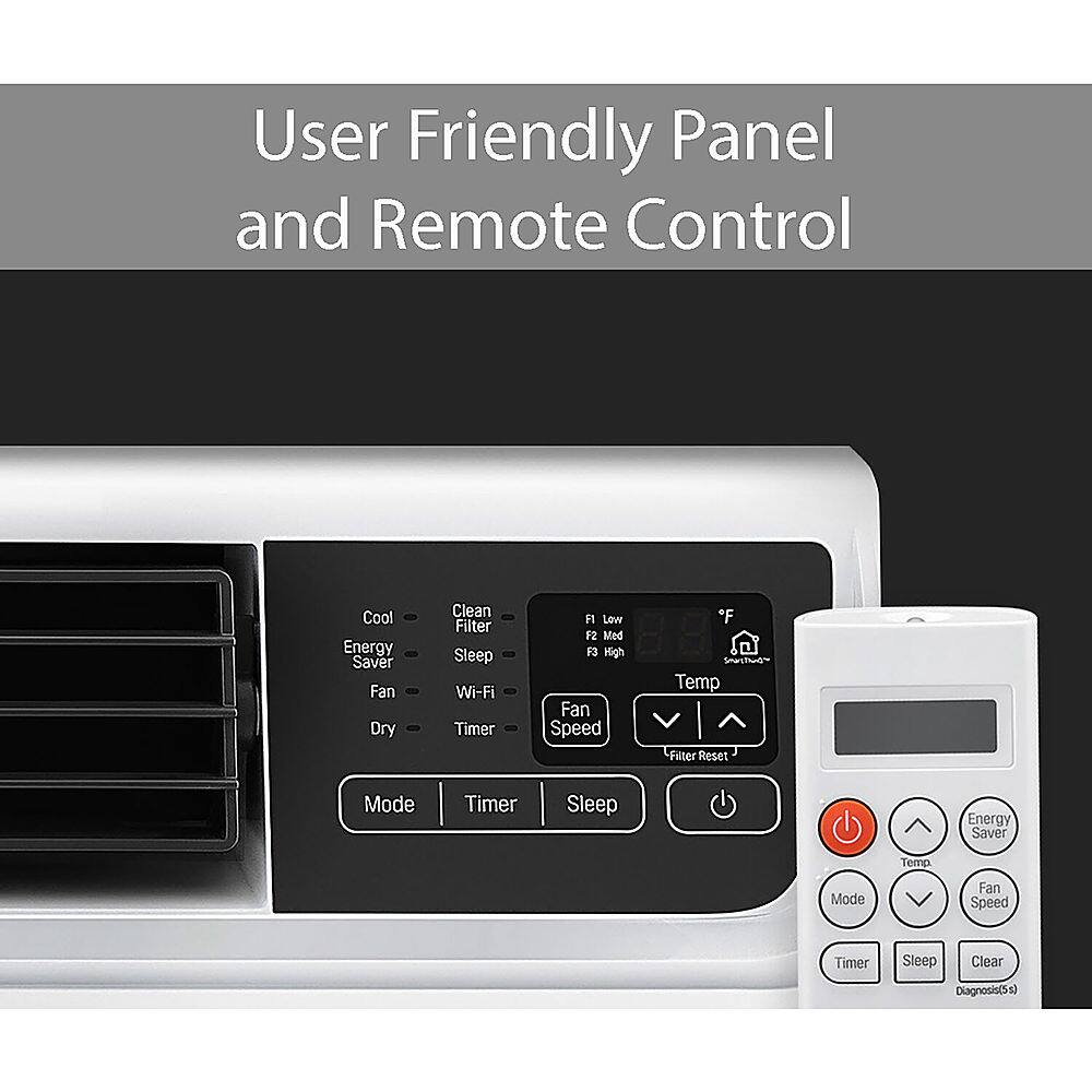 User Friendly Panel and Remote Control Cool Energy Saver Fan Dry Clean Filter Sleep Wi-Fi Timer Fan Low F2 Med F3 High Fan Speed *F Soft Temp Filter Reset Mode Timer Sleep Energy Saver Temp Mode Fan Speed Timer Sleep Clear Diagnosis.