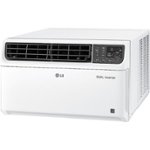 Front. LG - 550 Sq. Ft. 12,000 BTU Smart Window Air Conditioner - White.