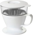 Front. OXO - Brew Pour Over Coffee Maker with Water Tank - White.