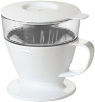 OXO - Brew Pour Over Coffee Maker with Water Tank - White - Front_Zoom