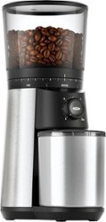 OXO - Brew Time Based Conical Burr Coffee Grinder - Stainless Steel - Front_Zoom
