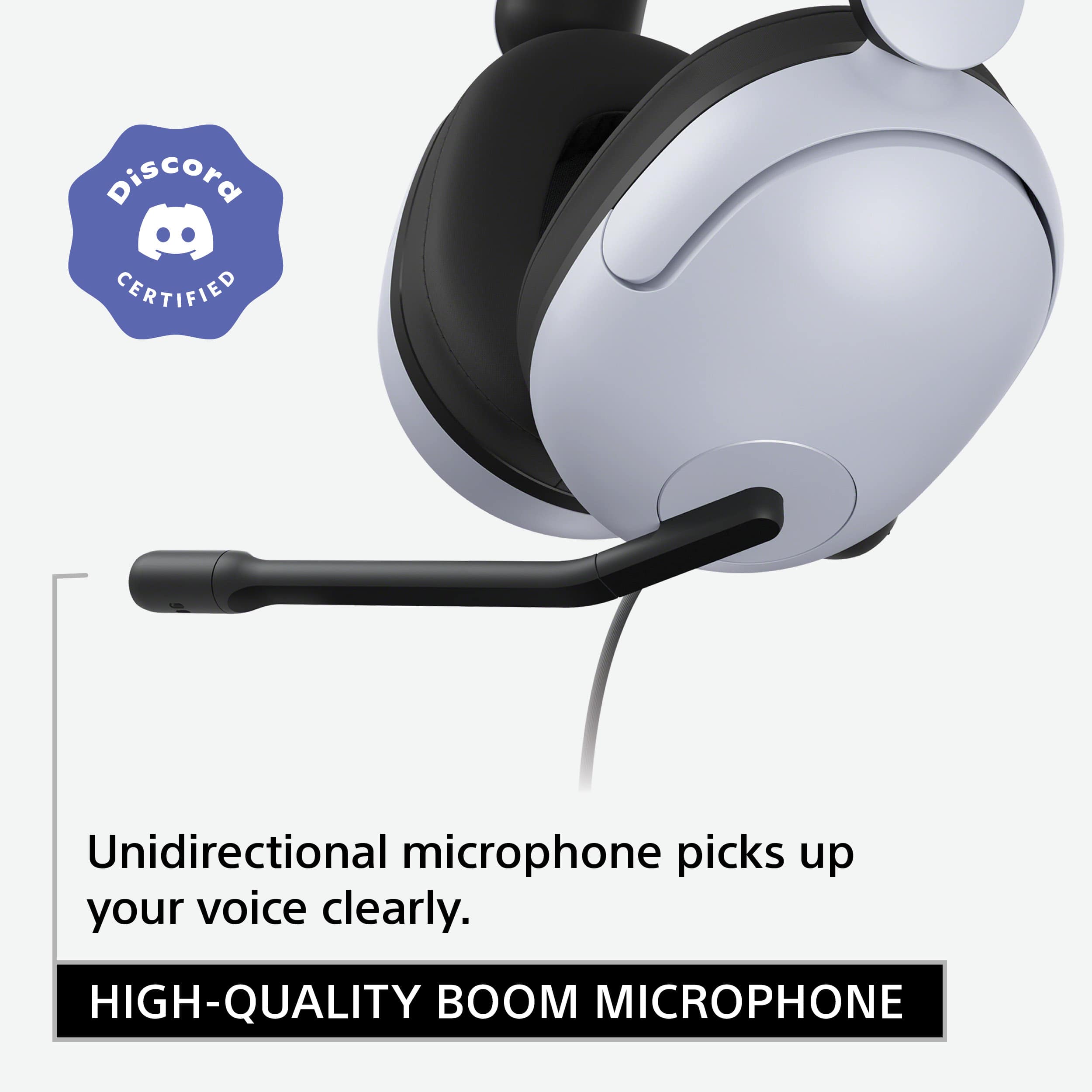 Discord CERTIFIED High-Quality Boom Microphone picks up your voice clearly.