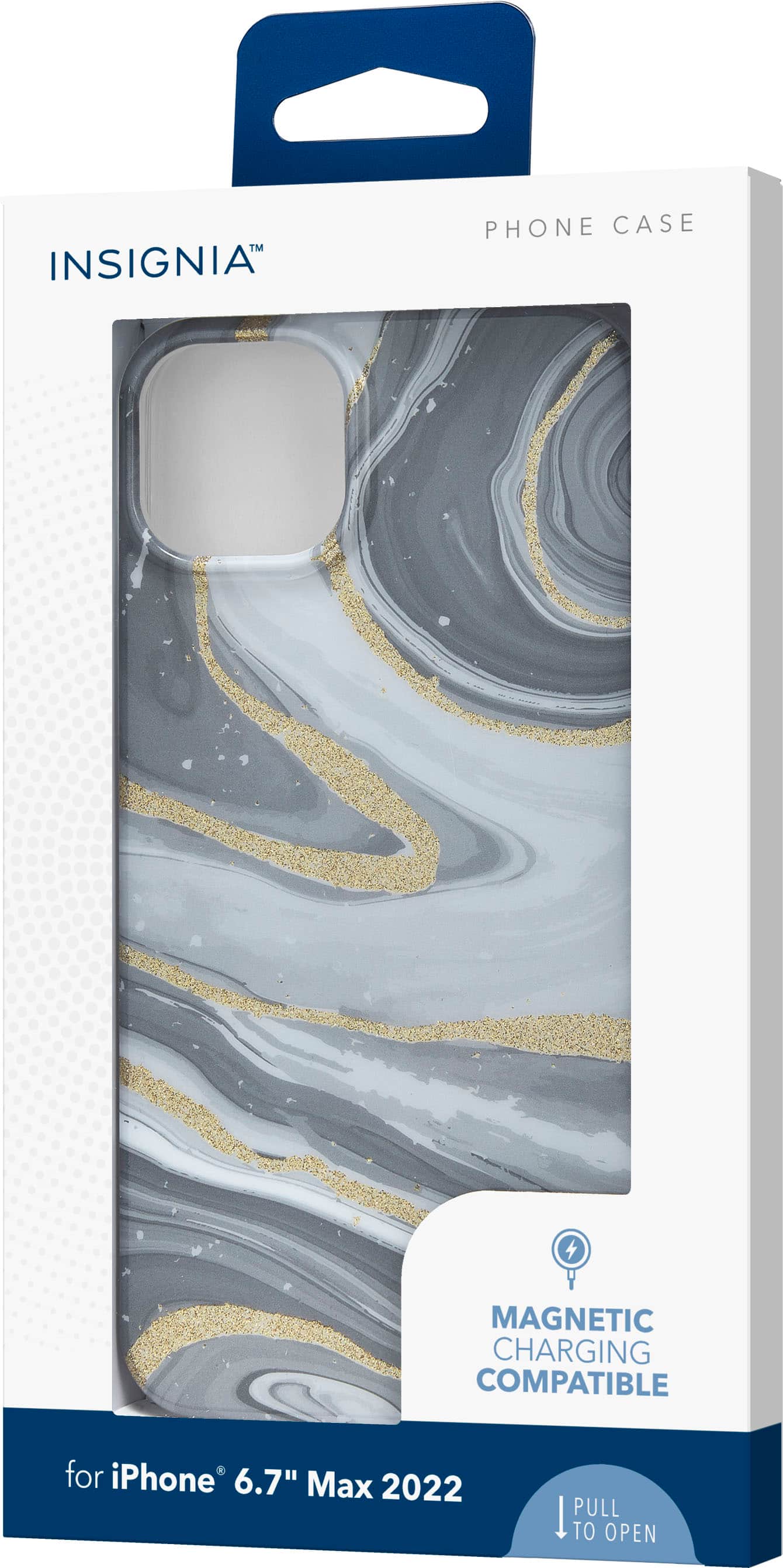 Alt View 12. Insignia™ - Hard-Shell Case for iPhone 14 Plus - Marble.