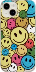 Insignia™ - Hard-Shell Case for iPhone 14 Plus - Smiley Face - Front_Zoom