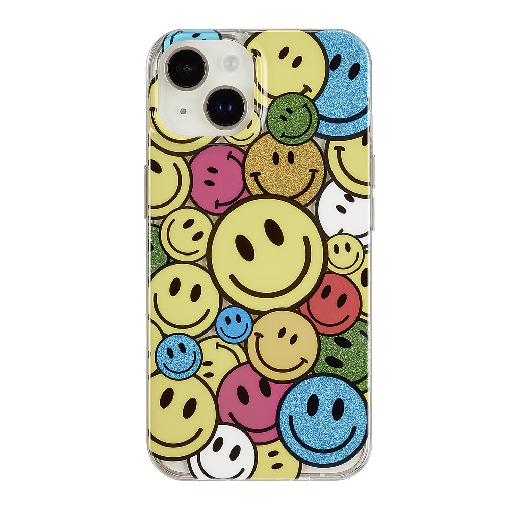 Best Buy: Insignia™ Hard-Shell Case for iPhone 14 and iPhone 13 Smiley ...
