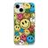 Front. Insignia™ - Hard-Shell Case for iPhone 14 and iPhone 13 - Smiley Face.