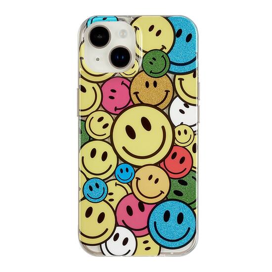 Insignia Hard Shell Case for iPhone 14 and iPhone 13 Smiley Face
