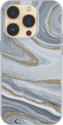 Insignia™ - Hard-Shell Case for iPhone 14 Pro - Marble - Front_Zoom