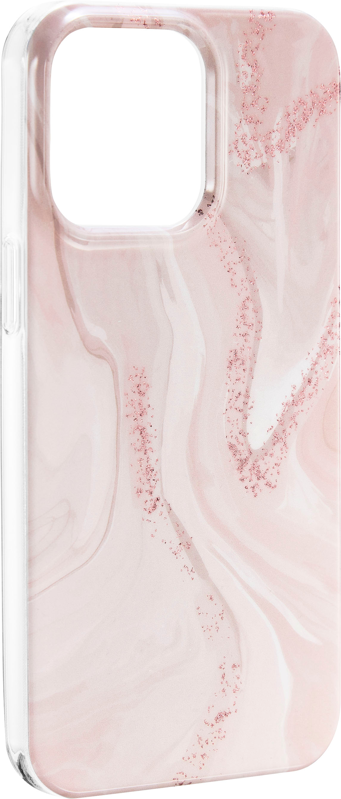 Insignia - Hard-Shell Case for iPhone 14 Pro Max - Pink Marble