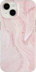 Insignia™ - Hard-Shell Case for iPhone 14 Plus - Pink Marble - Front_Zoom