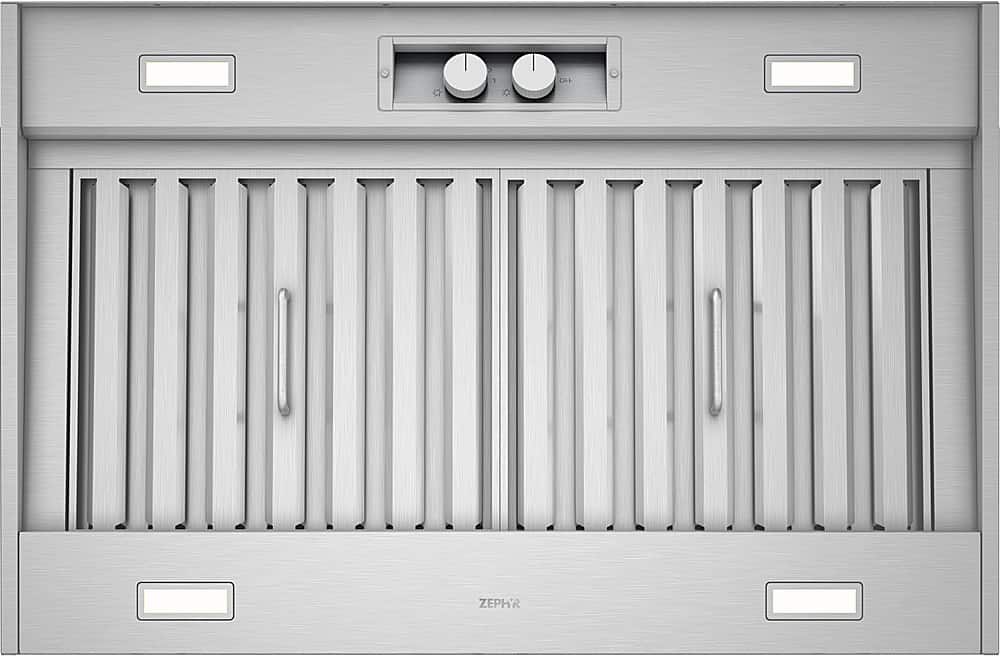 Front. Zephyr - Spruce 36 in. 1200 CFM Insert Mount Range Hood with LED Lighting - Stainless Steel.