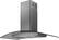 Angle. Zephyr - Ravenna 42 in. 600 CFM Island Mount Range Hood with LED Lighting - black stainless steel.