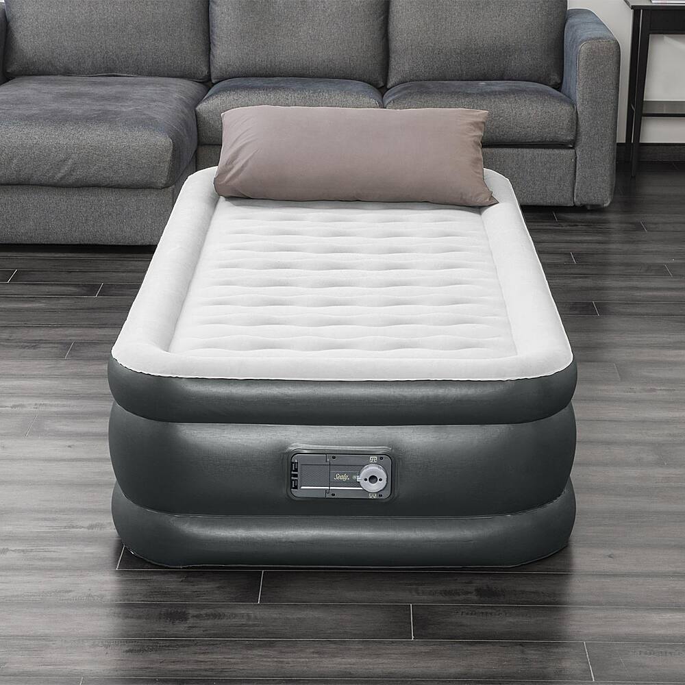 Alt View 13. Sealy - Inflatable Mattress Airbed w/ Built-In Air Pump - Black.