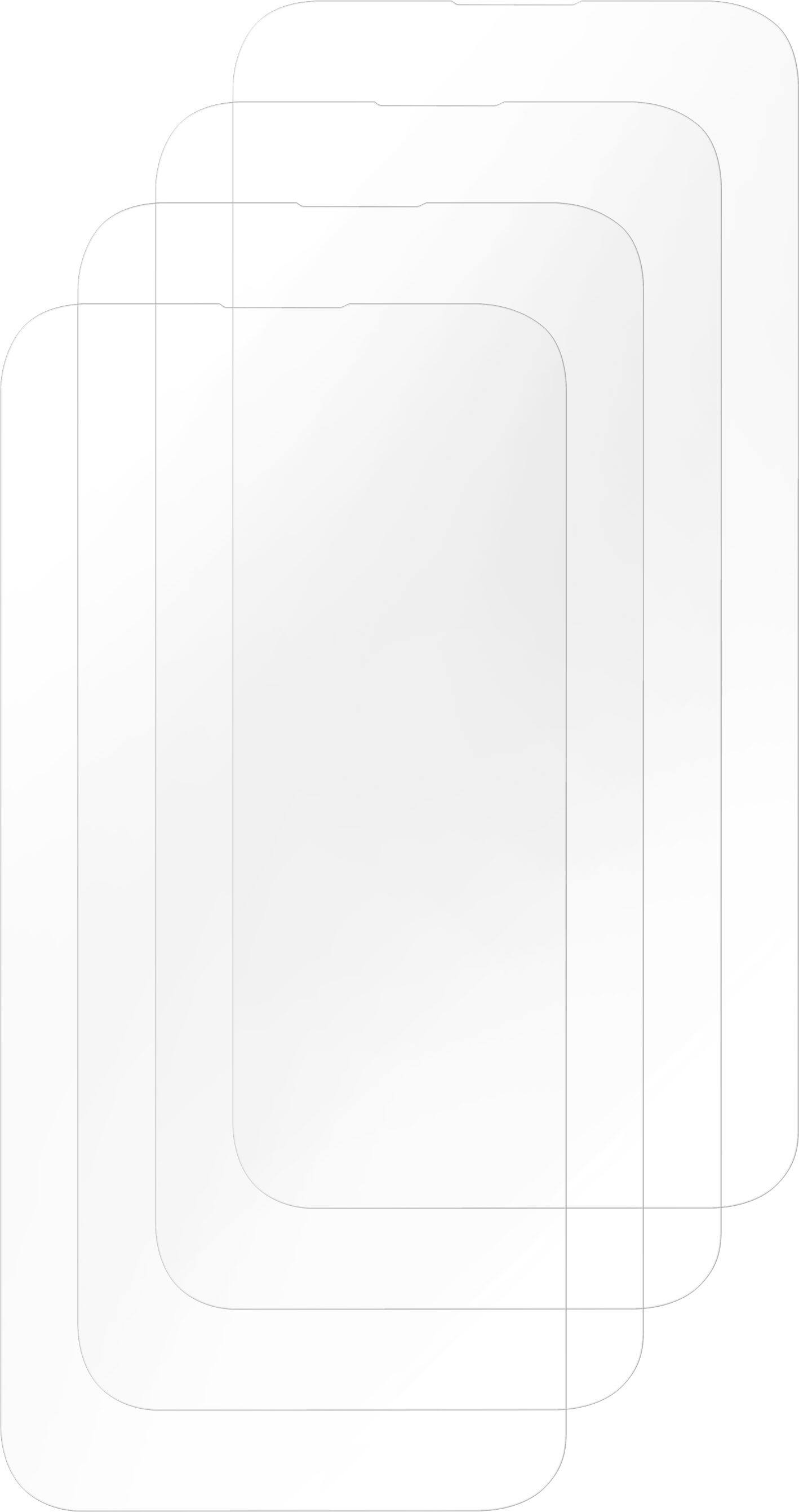 Left. Insignia™ - Anti-Reflective Glass Screen Protector for iPhone 14 Pro Max (4-Pack) - Clear.