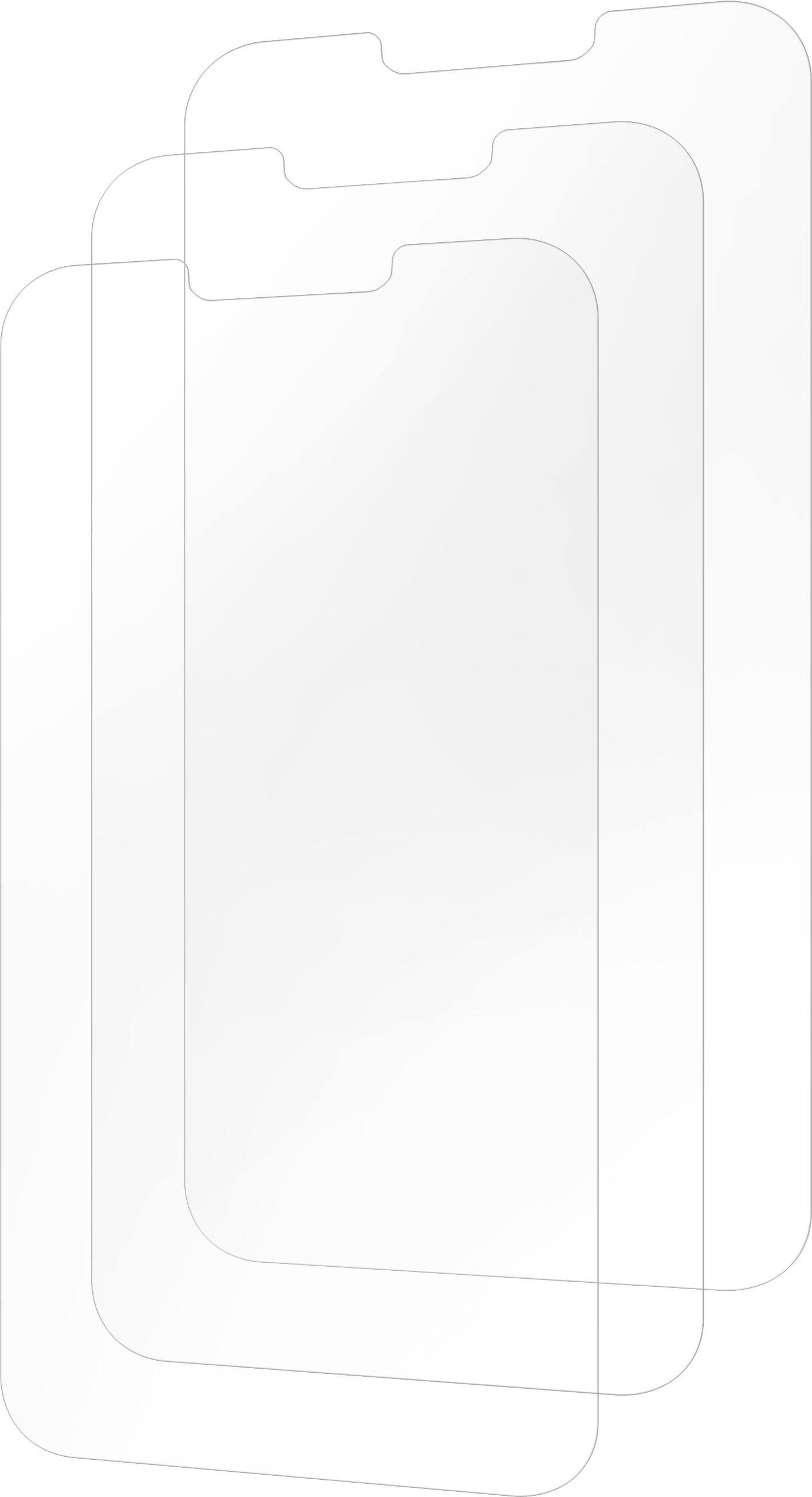 Alt View 18. Insignia™ - Anti-Reflective Glass Screen Protector for iPhone 14 Plus and 13 Pro Max (3-Pack) - Clear.