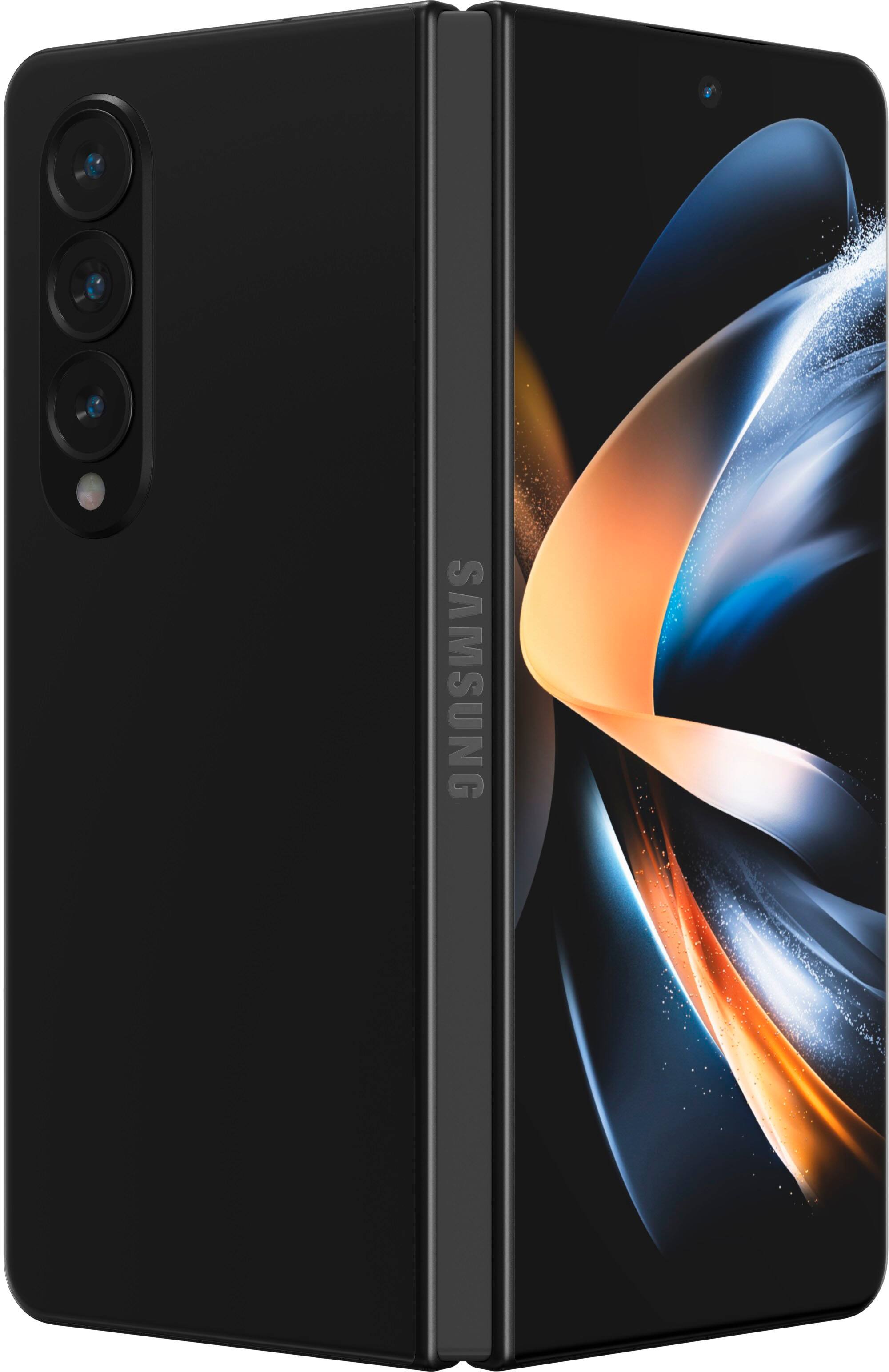 Left. ZAGG - InvisibleShield Fusion Defense Flexible Hybrid Screen Protector with Glass-like Feel for Samsung Galaxy Z Fold4 - Clear.