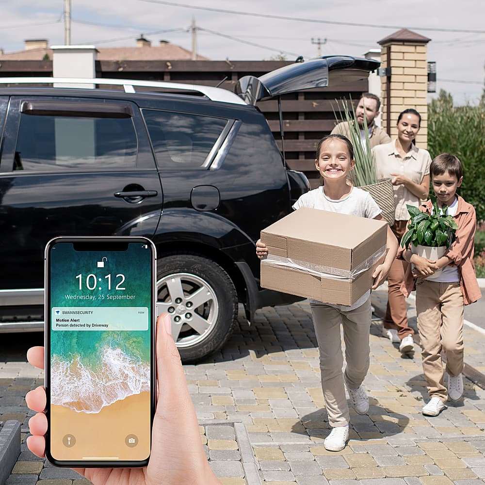 Alt View 18. Swann - Professional 8-Channel, 5-Camera Indoor/Outdoor Wired 4K 2TB NVR Security System - White.