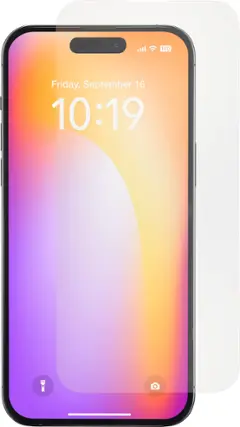 Angle. Insignia™ - Anti-Reflective Glass Screen Protector for iPhone 14 Pro Max (2-Pack) - Clear.