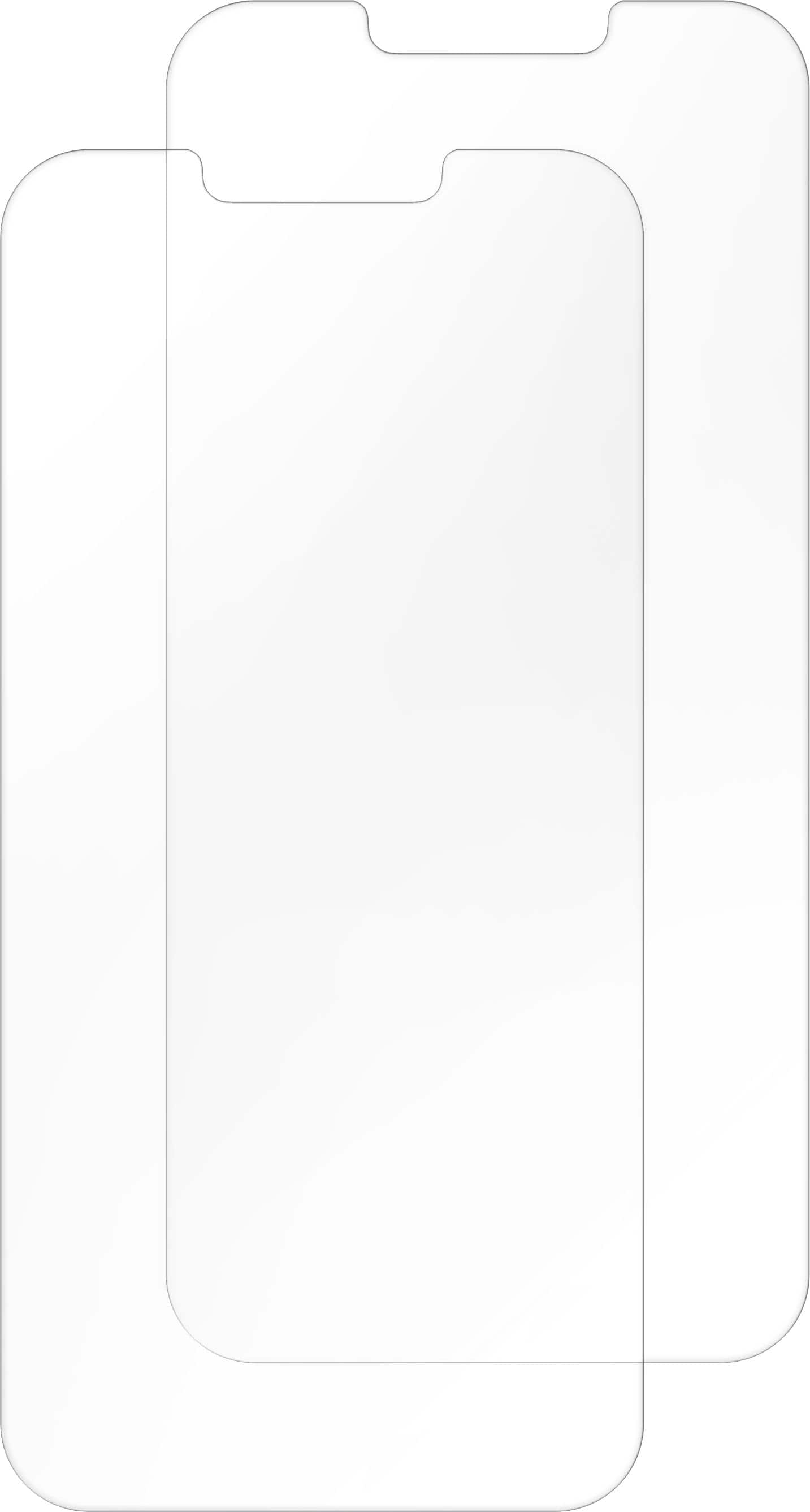 Left. Insignia™ - Anti-Reflective Glass Screen Protector for iPhone 14, 13, and 13 Pro (2-Pack) - Clear.