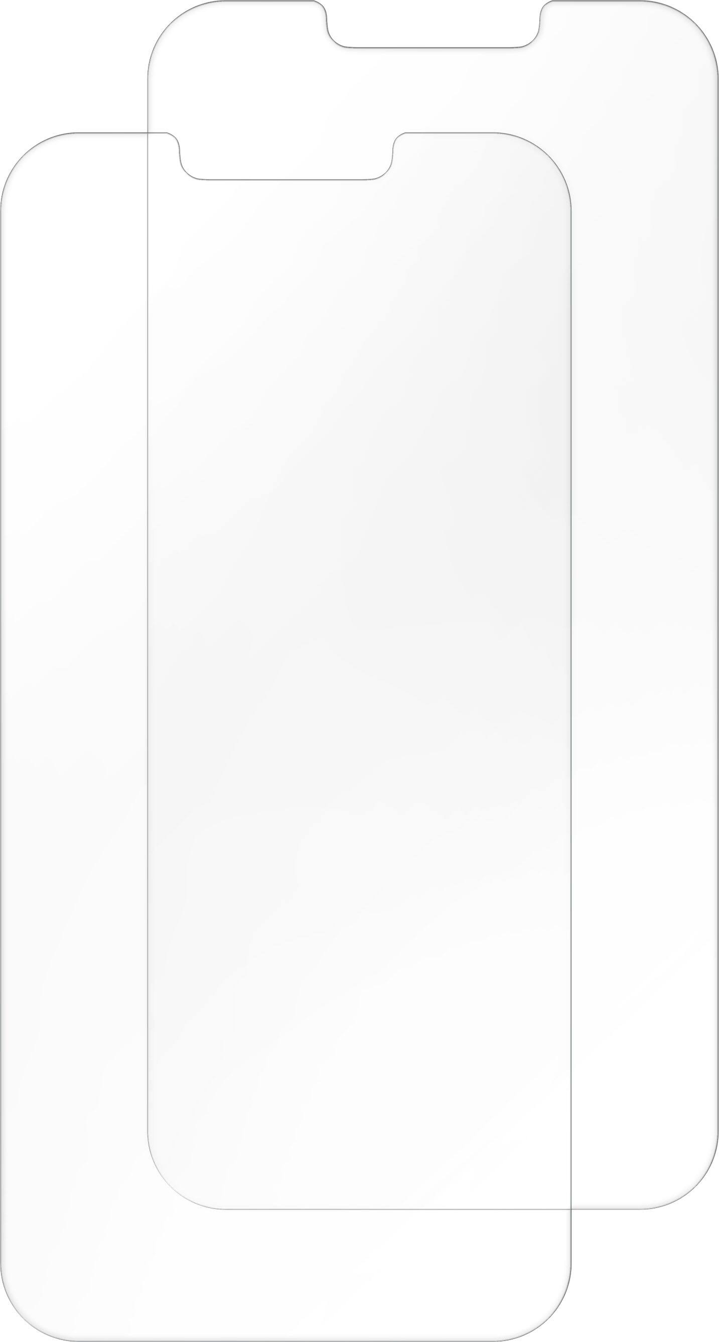 Left. Insignia™ - Anti-Reflective Glass Screen Protector for iPhone 14, 13, and 13 Pro (2-Pack) - Clear.