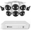 Swann - 8-Channel, 8-Camera 4K Ultra HD 1TB NVR Security System - White