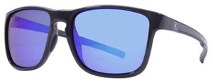 Kreedom - Passage Rove Polarized Sunglasses - Gloss Black Smoke Lens Blue Mirror - Front_Zoom