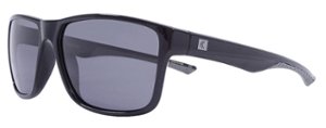 Kreedom - Venture Rove Polarized Sunglasses - Gloss Black with Smoke Lens - Front_Zoom