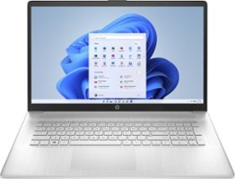 HP - 17.3" Laptop - AMD Ryzen 5 - 8GB Memory - 512GB SSD - Natural Silver - Front_Zoom
