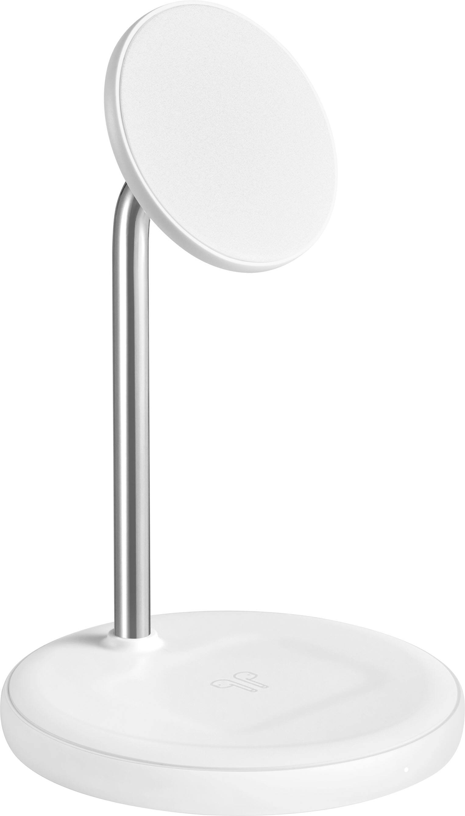 Alt View 19. Best Buy essentials™ - 2-in-1 7.5W Magnetic Wireless Charger for iPhone 15/14/13/12 series + AirPods - White.