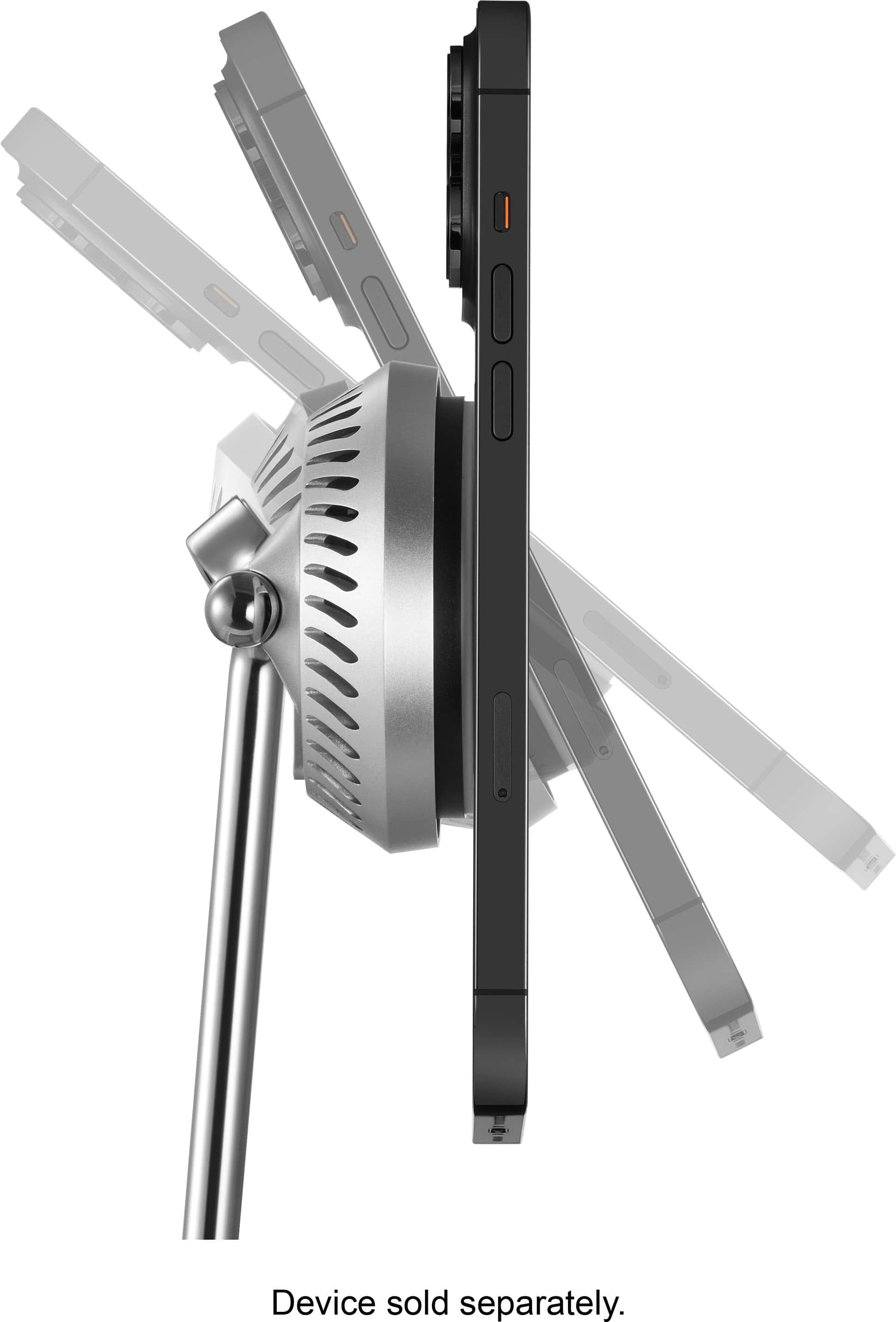 Alt View 14. Insignia™ - 4-in-1 15W Wireless Charger with MagSafe for iPhone 15/14/13/12 series + Apple Watch + AirPods + other Devices - Silver.