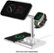Front Zoom. Insignia™ - 4-in-1 15W Wireless Charger with MagSafe for iPhone 15/14/13/12 series + Apple Watch + AirPods + other Devices - Silver.