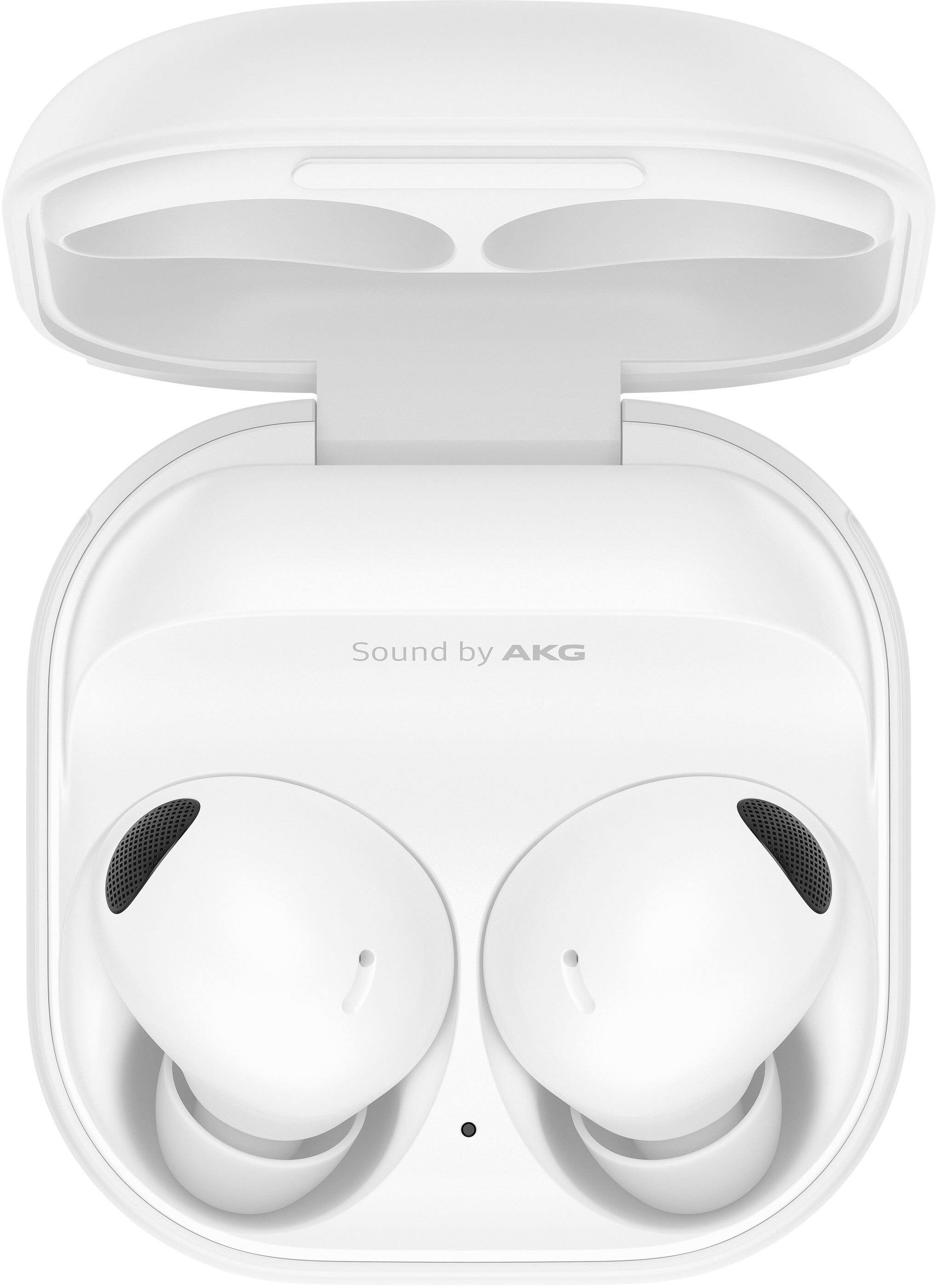 Front. Samsung - Galaxy Buds2 Pro True Wireless Earbud Headphones - White.
