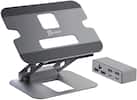 Front. j5create - Multi-Angle Dual HDMI Docking Stand - Silver.