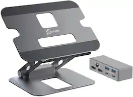 j5create - Multi-Angle Dual HDMI Docking Stand - Silver