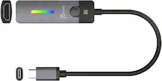 Front. j5create - USB-C to HDMI 2.1 8K Adapter - Space Gray/Black.