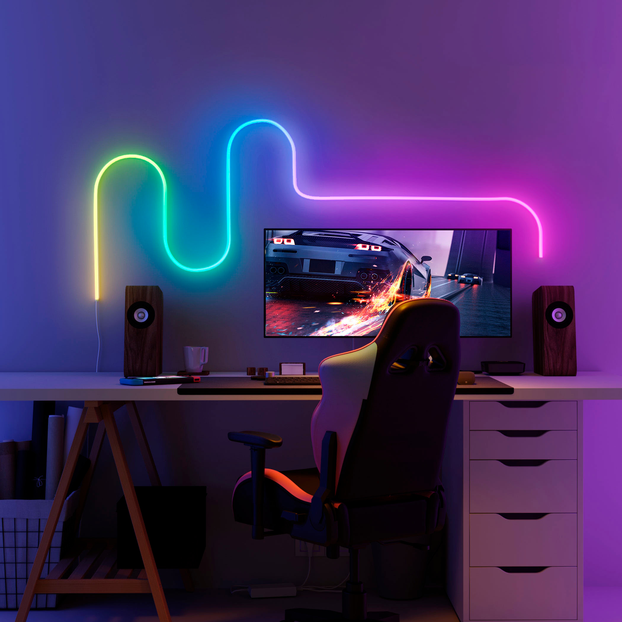 Govee - RGBIC Neon Rope Light - 6.5 ft