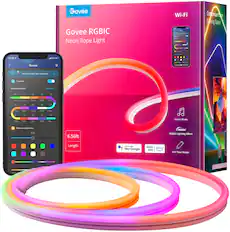 Angle. Govee - RGBIC Neon Rope Light - 6.5 Ft - Multi.
