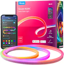 Govee - RGBIC Neon Rope Light - 6.5 Ft - Multi
