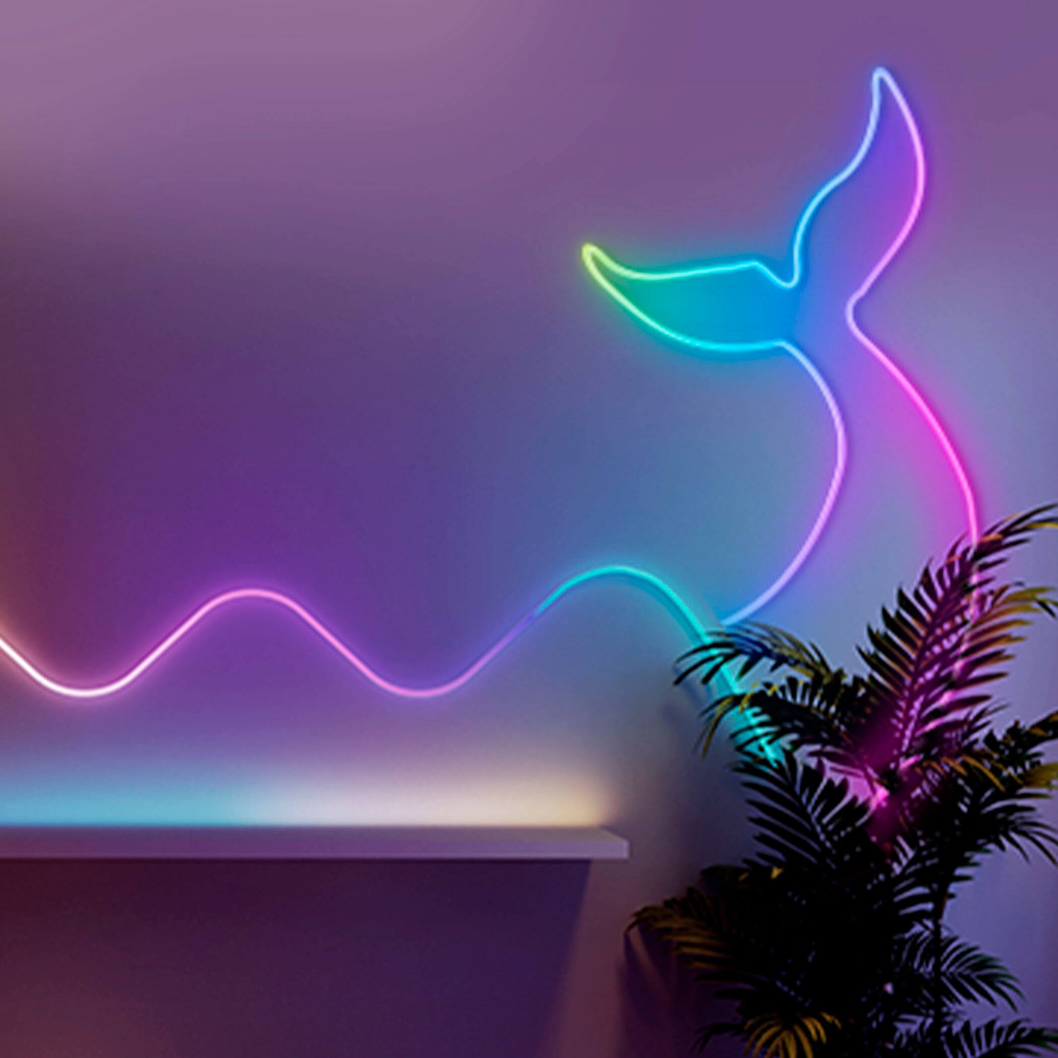 Alt View 17. Govee - RGBIC Neon Rope Light - 6.5 Ft - Multi.