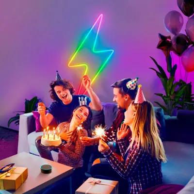 Govee - RGBIC Neon Rope Light - 6.5 Ft - Multi