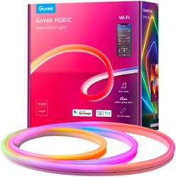 Govee - RGBIC Neon Rope Light - 13.1 Ft - Front_Zoom