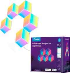 Govee - Glide Hexa Pro Light Panels 5pcs Offline - Front_Zoom