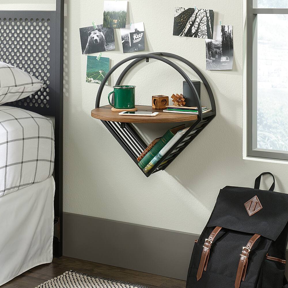 Best Buy Sauder Boulevard Cafe Hanging Dresser Black/Brown 423279