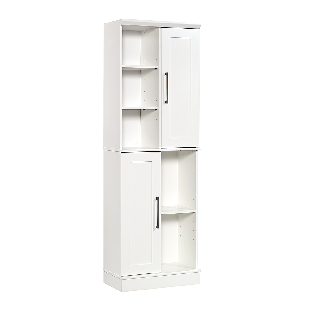 Metal Storage Cabinet with Lock Glass Doors 2 Adjustable Shelves for Home  Office
