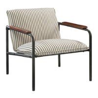 Sauder - Vista Key Lounge Chair - White/Black - Front_Zoom