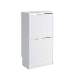 Sauder - Shoe Compartments Storage Cabinet - Front_Zoom