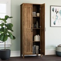 Sauder - Sliding Door Wood Storage Cabinet - Angle_Zoom